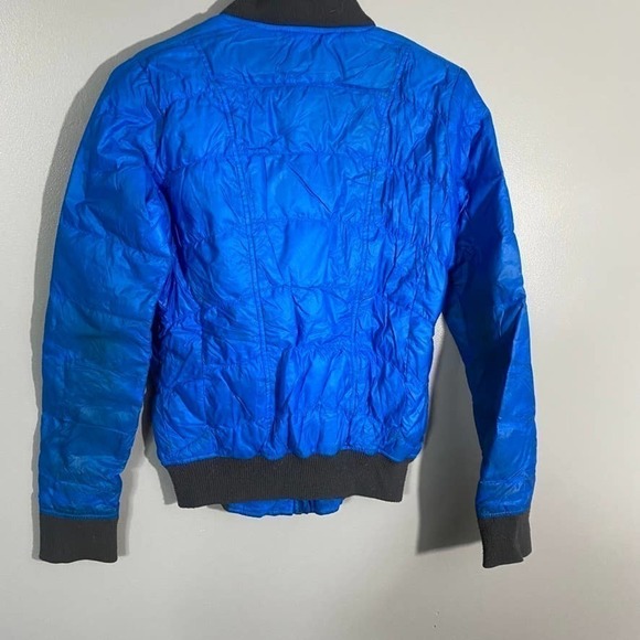 Athleta Blue Down Puffer Jacket Size XXS - Picture 7 of 9